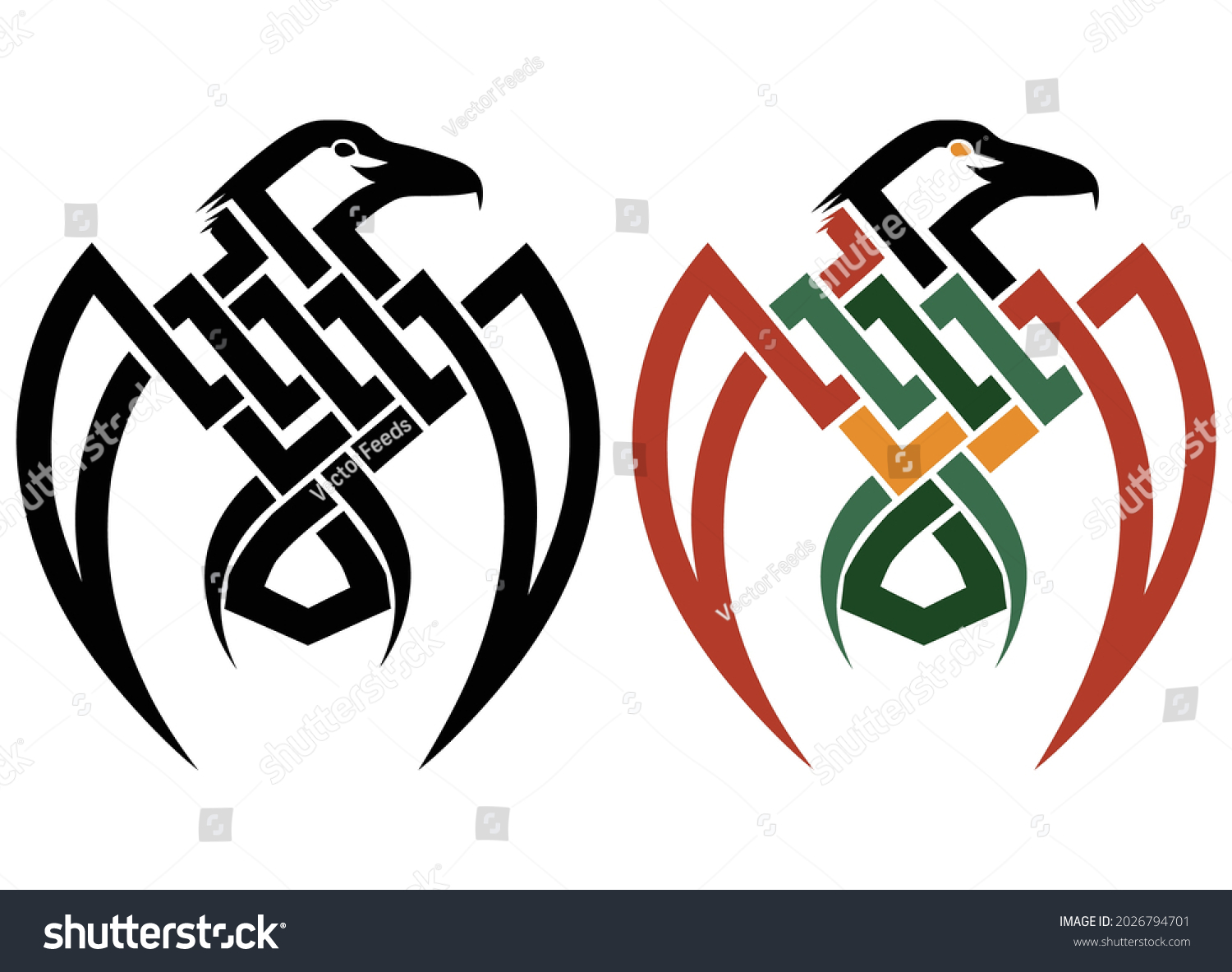 Raven Tribal Tattoo Sketch Tribal Raven Stock Vector Royalty Free   Stock Vector Raven Tribal Tattoo Sketch Tribal Raven Tattoo Vector Of Crows Drawing Patterns 2026794701 