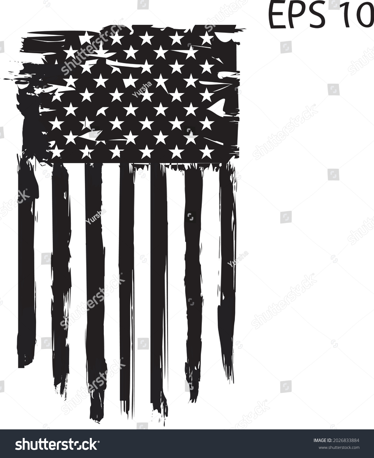 Grunge American Flag Background Vector Illustration Stock Vector ...