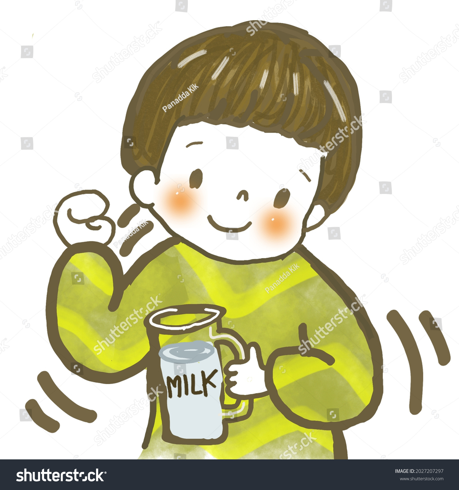 Cute Boy Anime Vintage Style Stock Illustration 2027207297 | Shutterstock