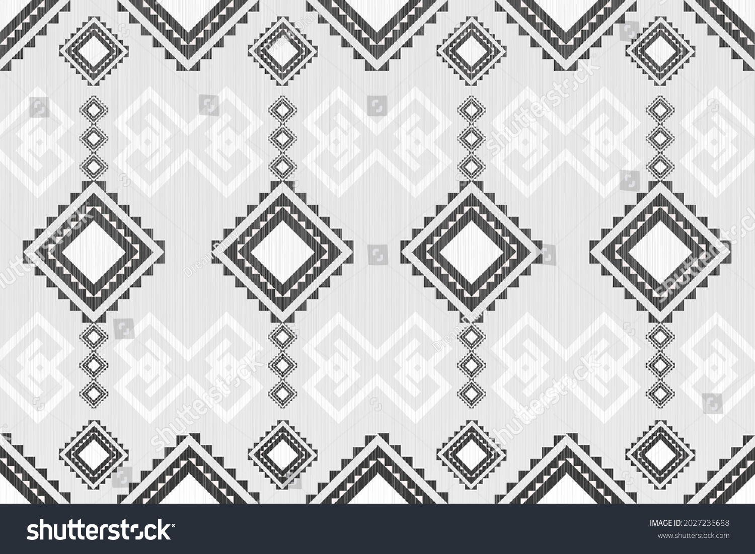 Design Native Textile White Background Bohemian Stock Vector (Royalty ...