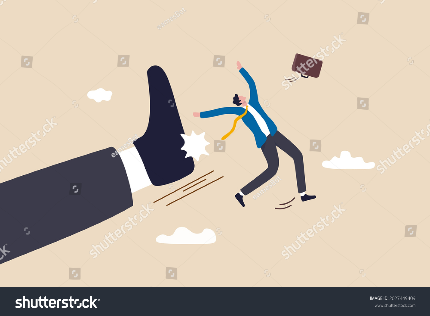 Being Fired Work Company Lay Off Stock Vector (Royalty Free) 2027449409 ...