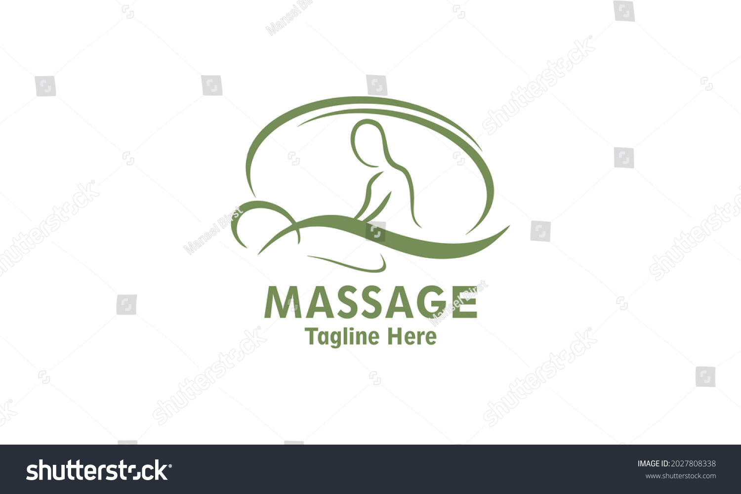 Body Massage Logo Design Vector Stock Vector (Royalty Free) 2027808338 ...