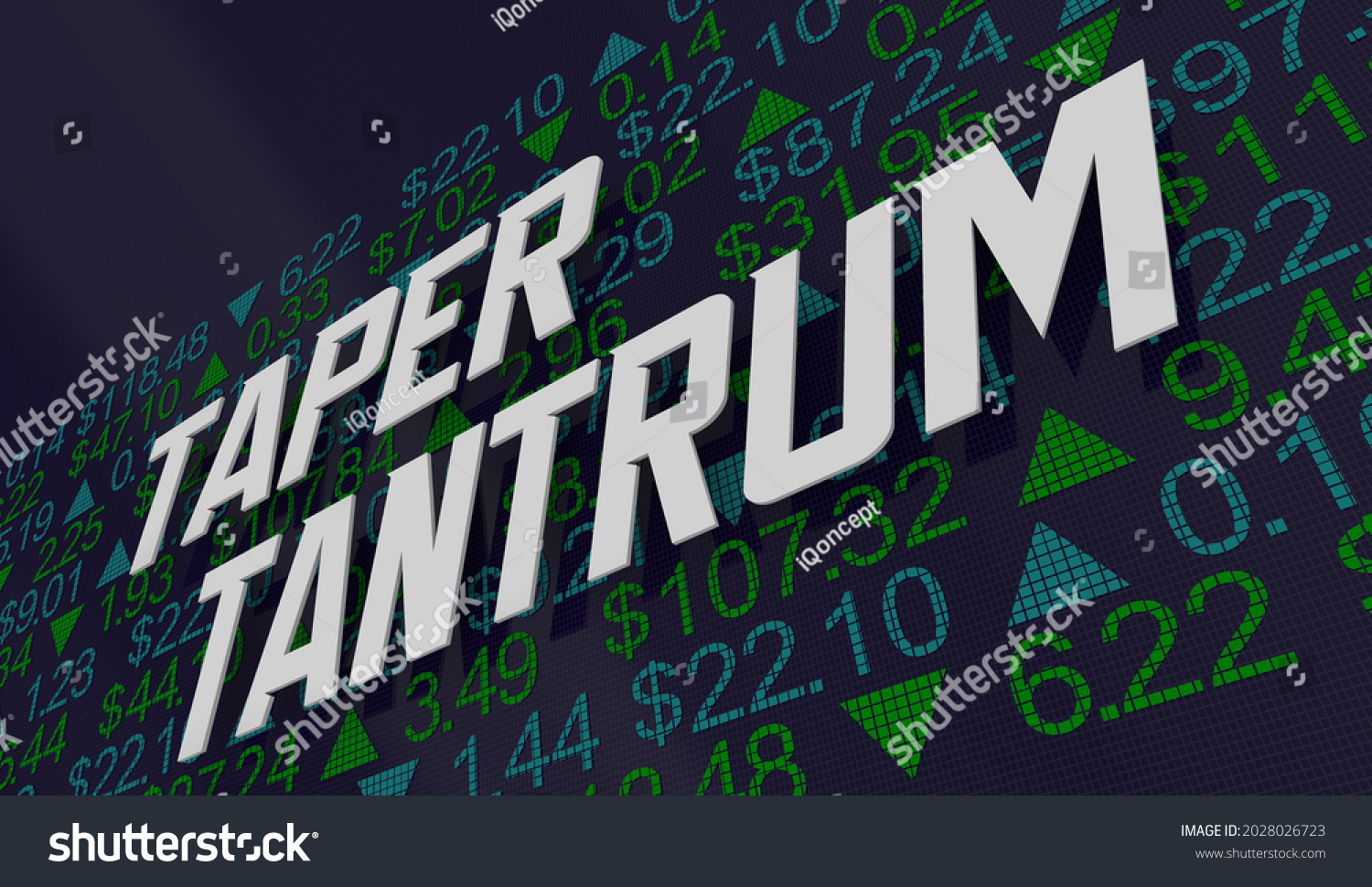 Taper Tantrum Stock Market Reaction Qe Stock Illustration 2028026723