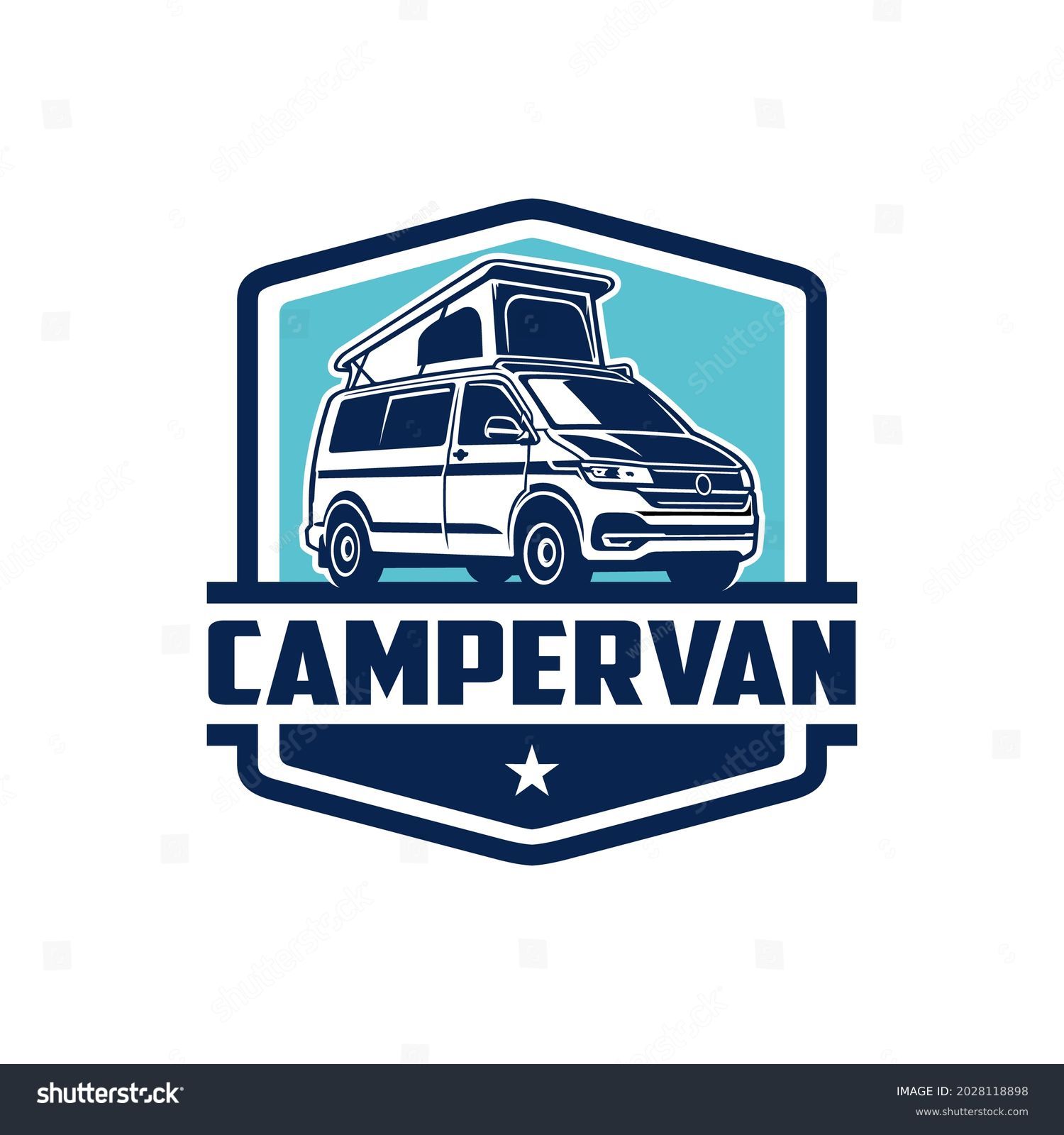 Camper Van Logo Isolated Vector Stock Vector (Royalty Free) 2028118898 ...