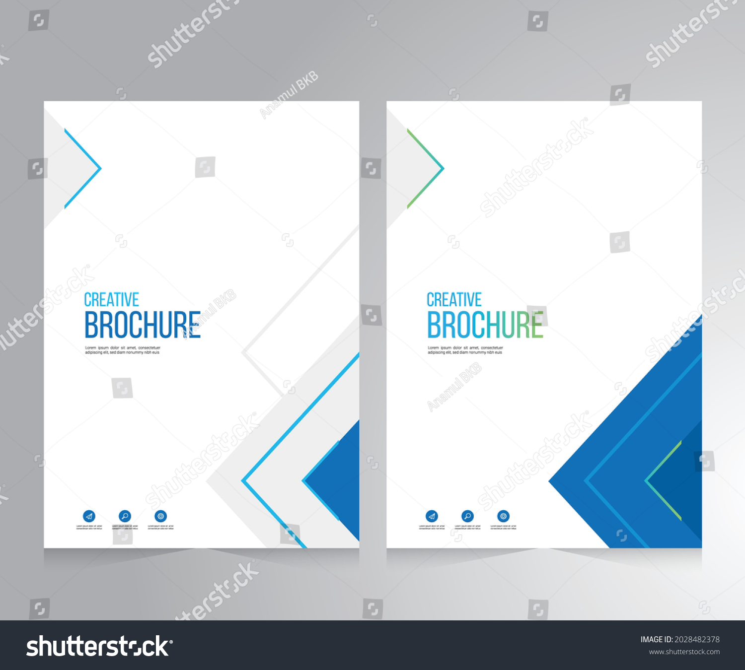 Cover Design Annual Report Business Catalog Stock Vector (Royalty Free ...