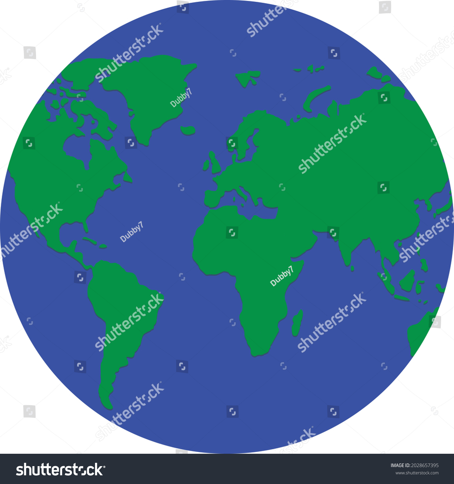 Planet Earth Vector Image World - Stock Vector Planet Earth Vector Image World Map 2028657395