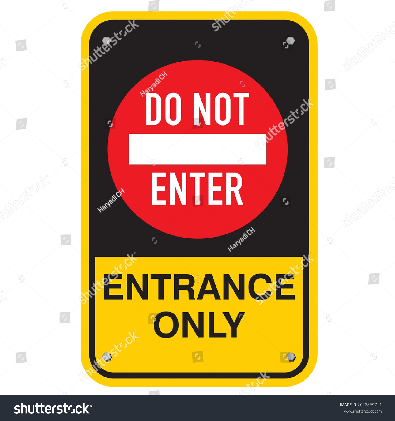 entrance only do not enter sign meaning