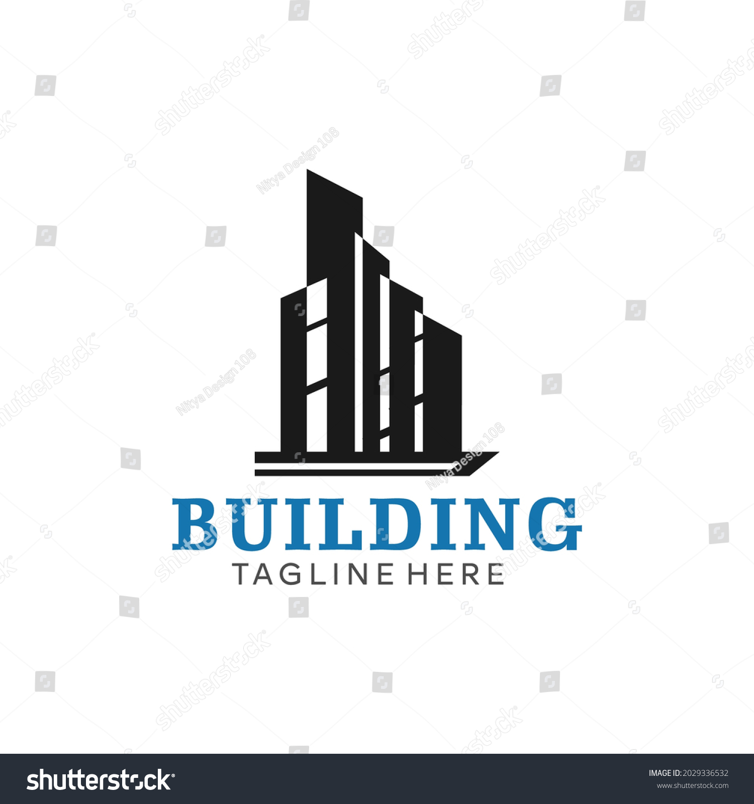 City Building Logo Company Stock Vector (Royalty Free) 2029336532 ...