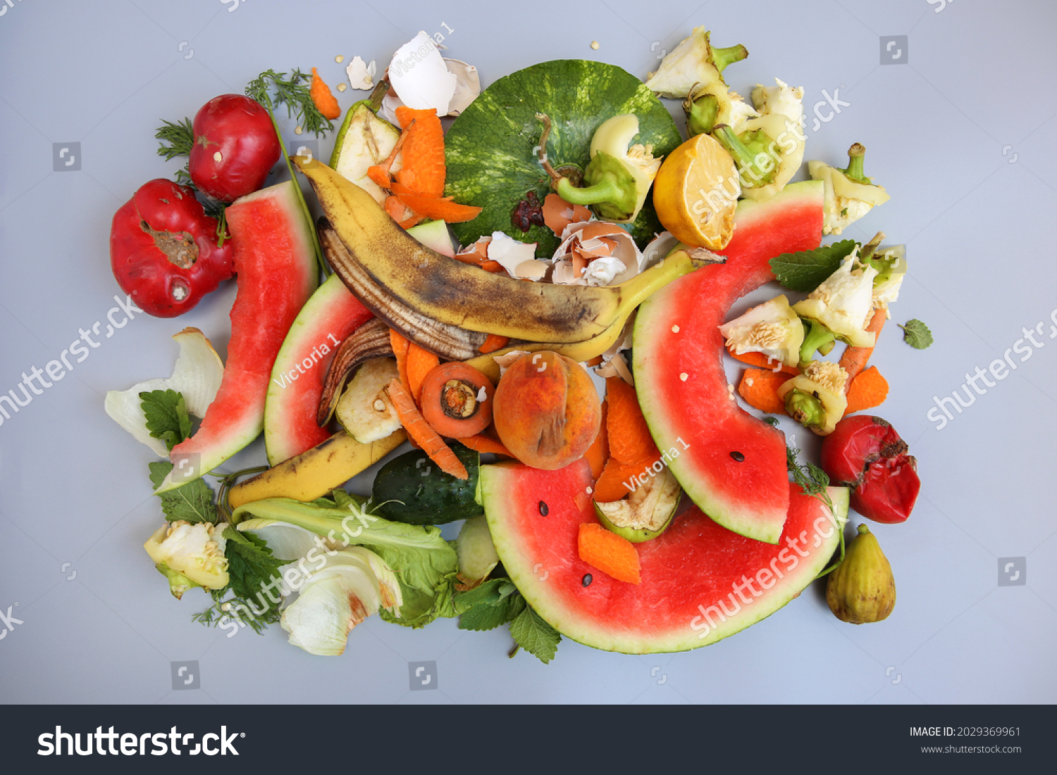 Household Waste Composting Fruits Vegetables On Stock Photo 2029369961 ...