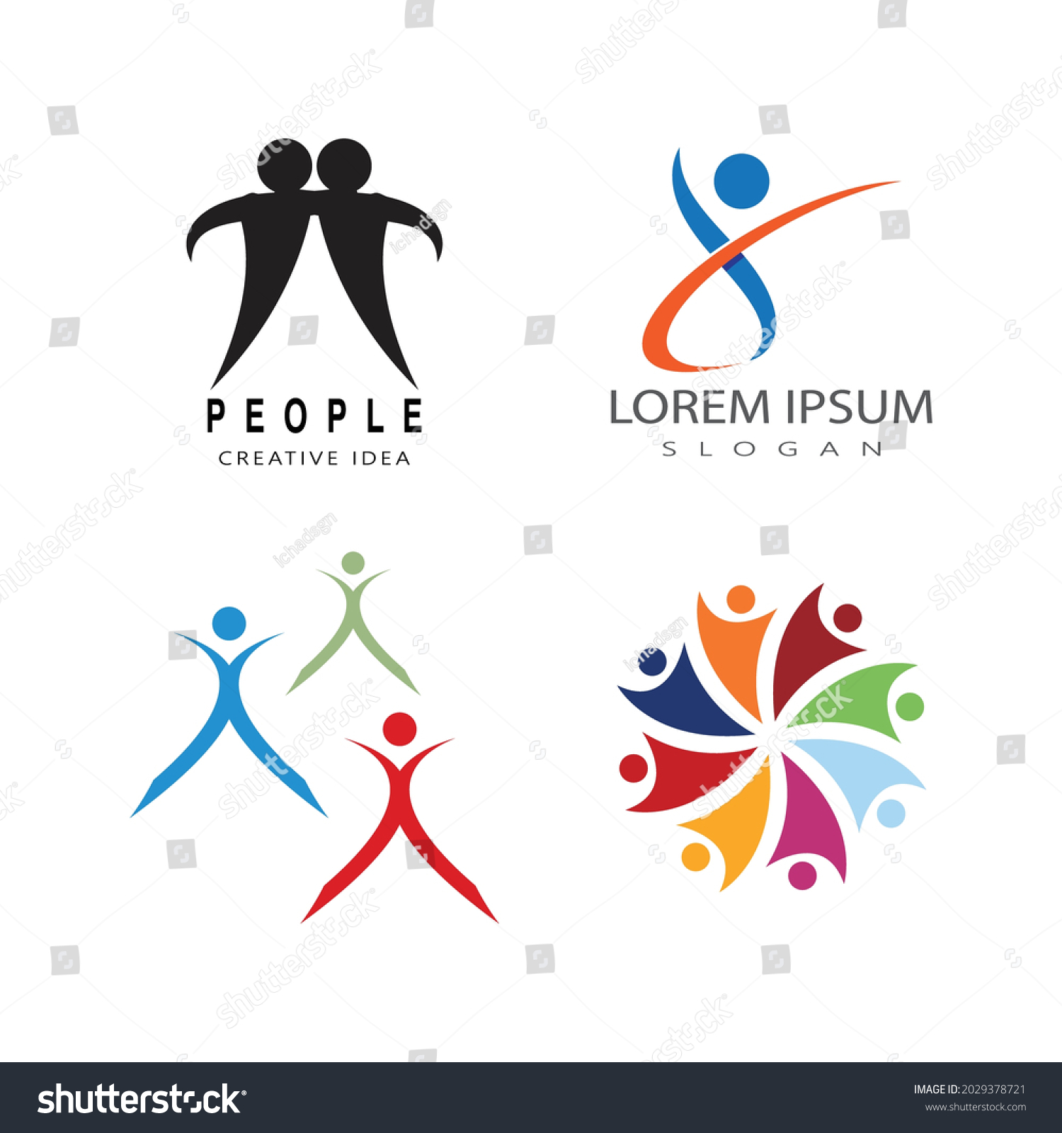 People Icon Work Group Vector Illustration Stock Vector (Royalty Free ...