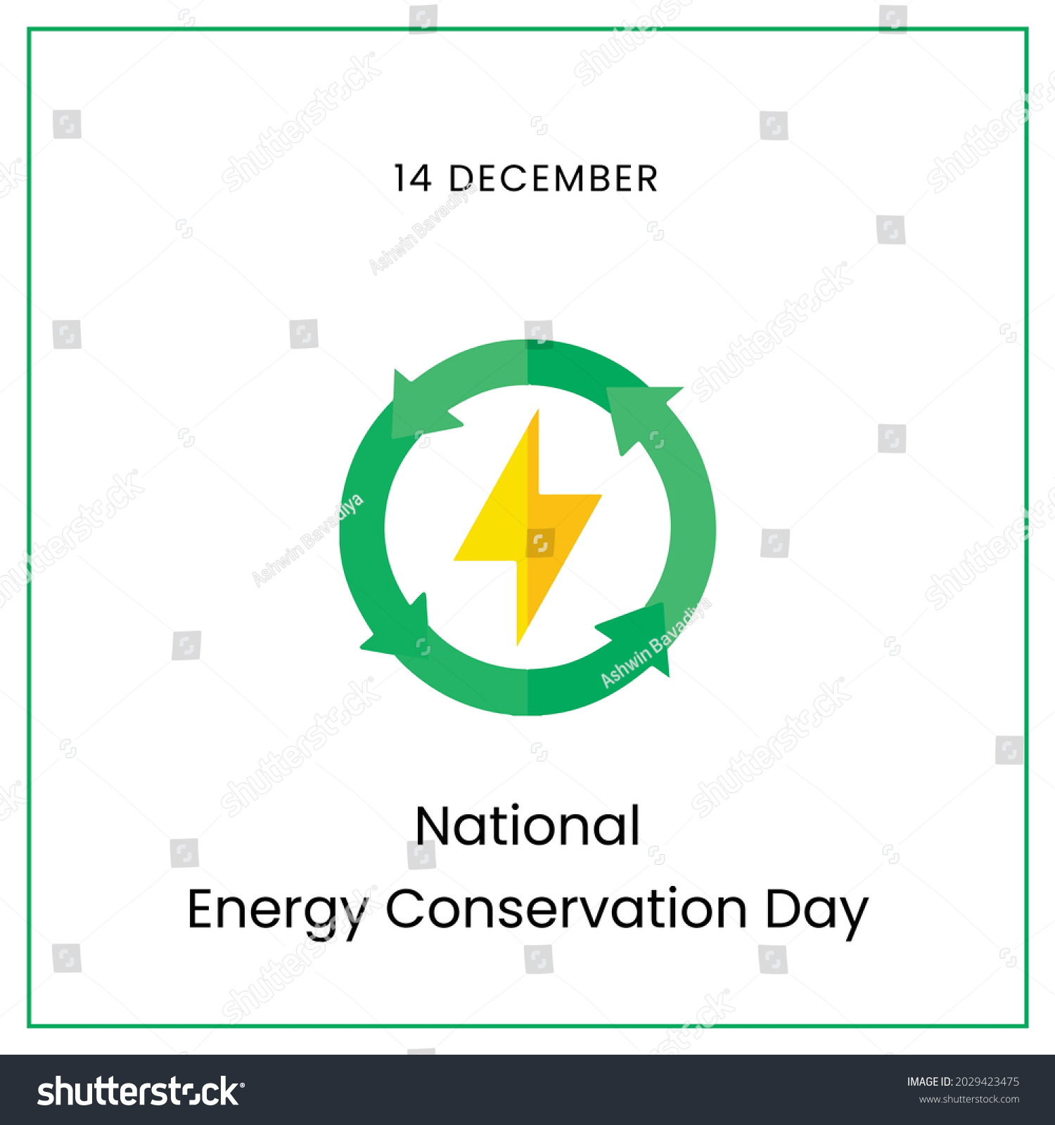 National Energy Conservation Day Vector Illustration Stock Vector ...