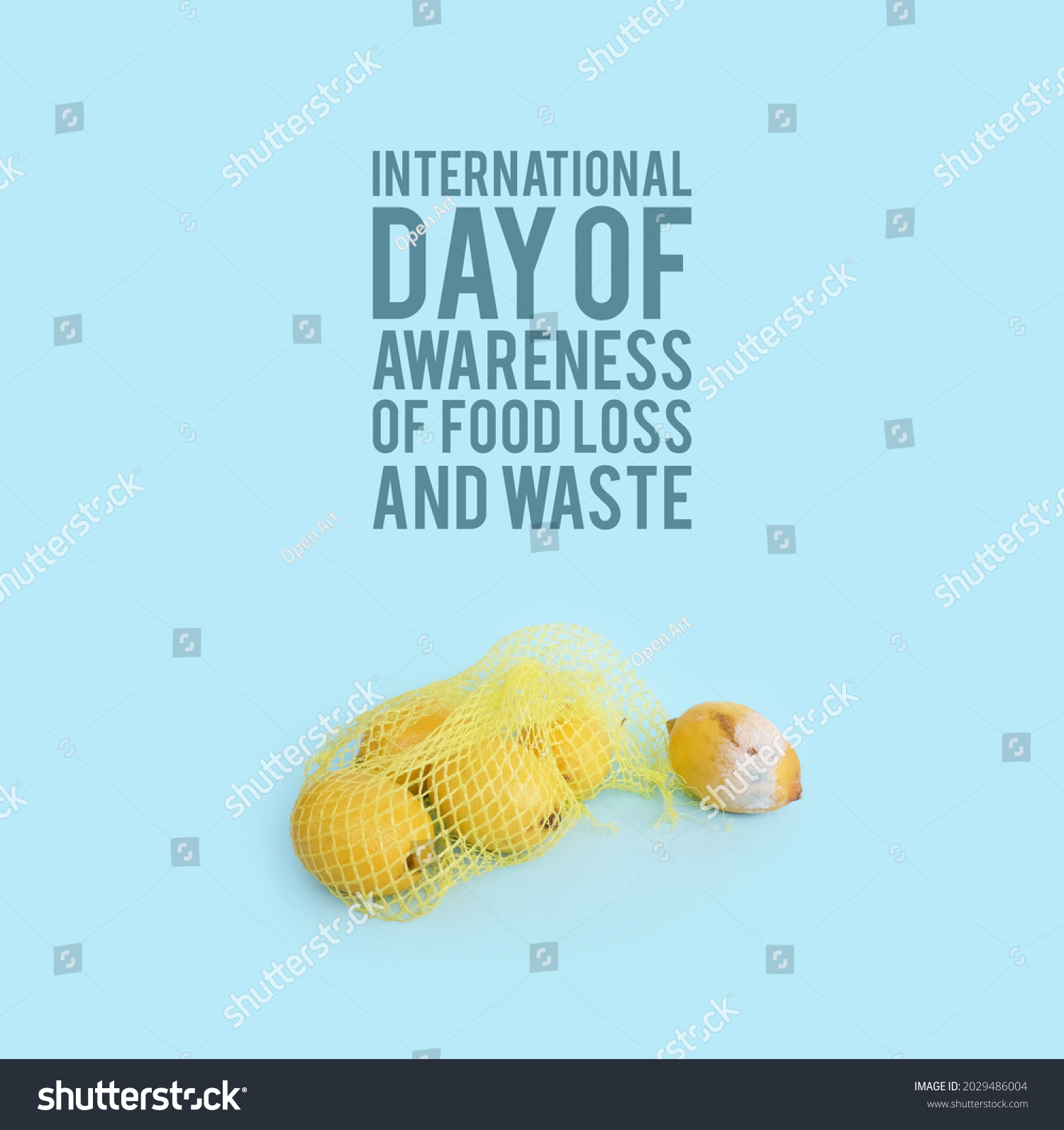 International Day Awareness Food Loss Waste Stock Illustration ...