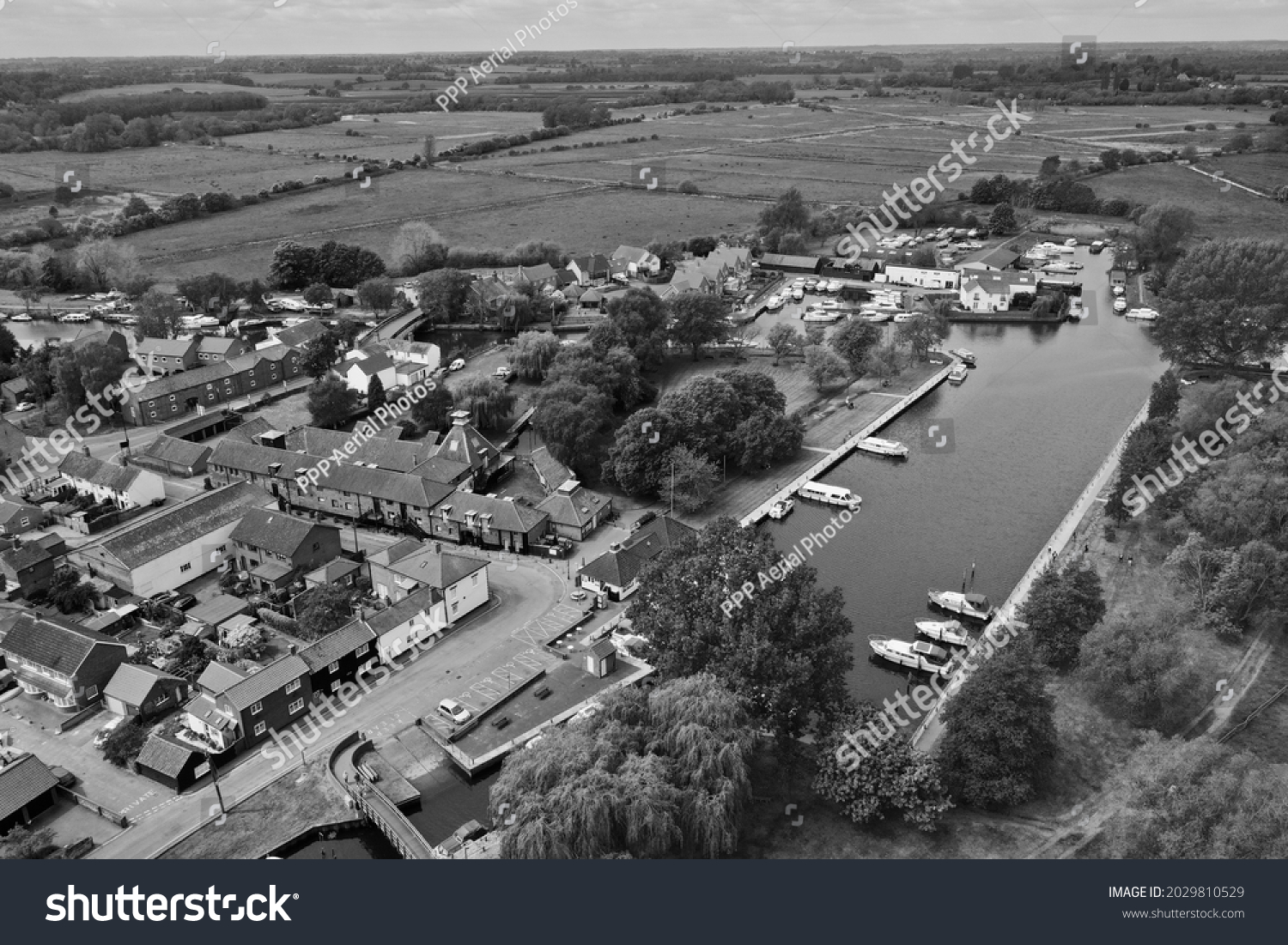 Aerial View Beccles Quay River Black Stock Photo 2029810529 | Shutterstock