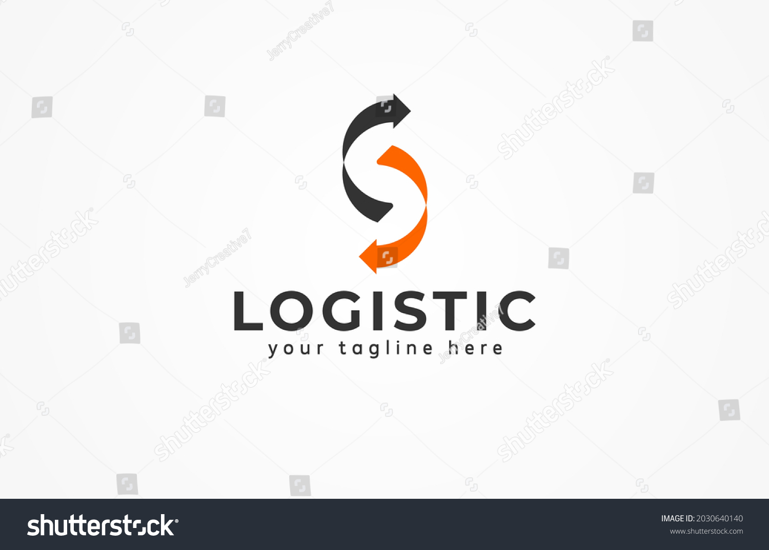 Logistic Logo Letter S Two Arrow Stock Vector (Royalty Free) 2030640140 ...