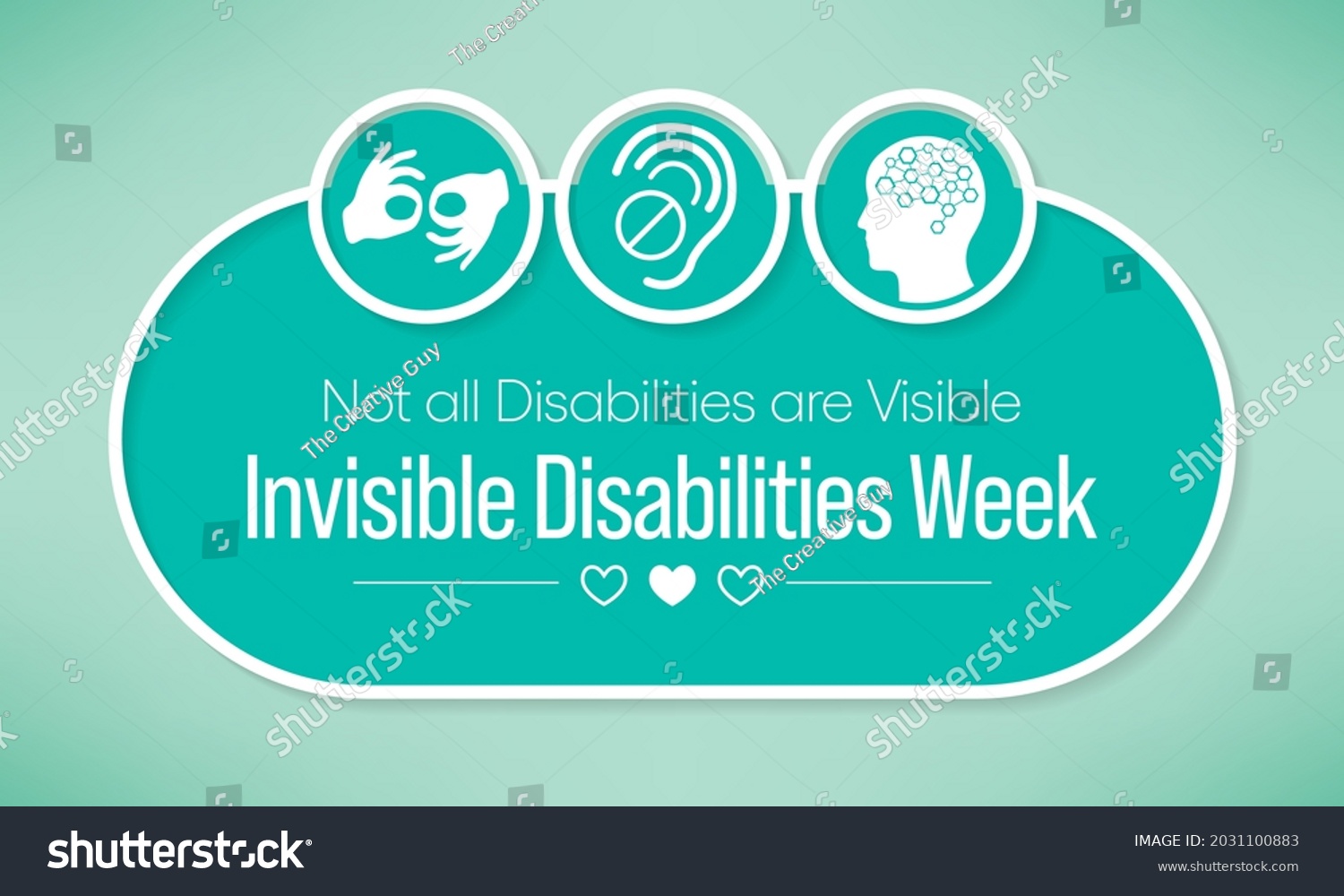 Invisible Disabilities Awareness Week Observed Every Stock Vector Royalty Free 2031100883