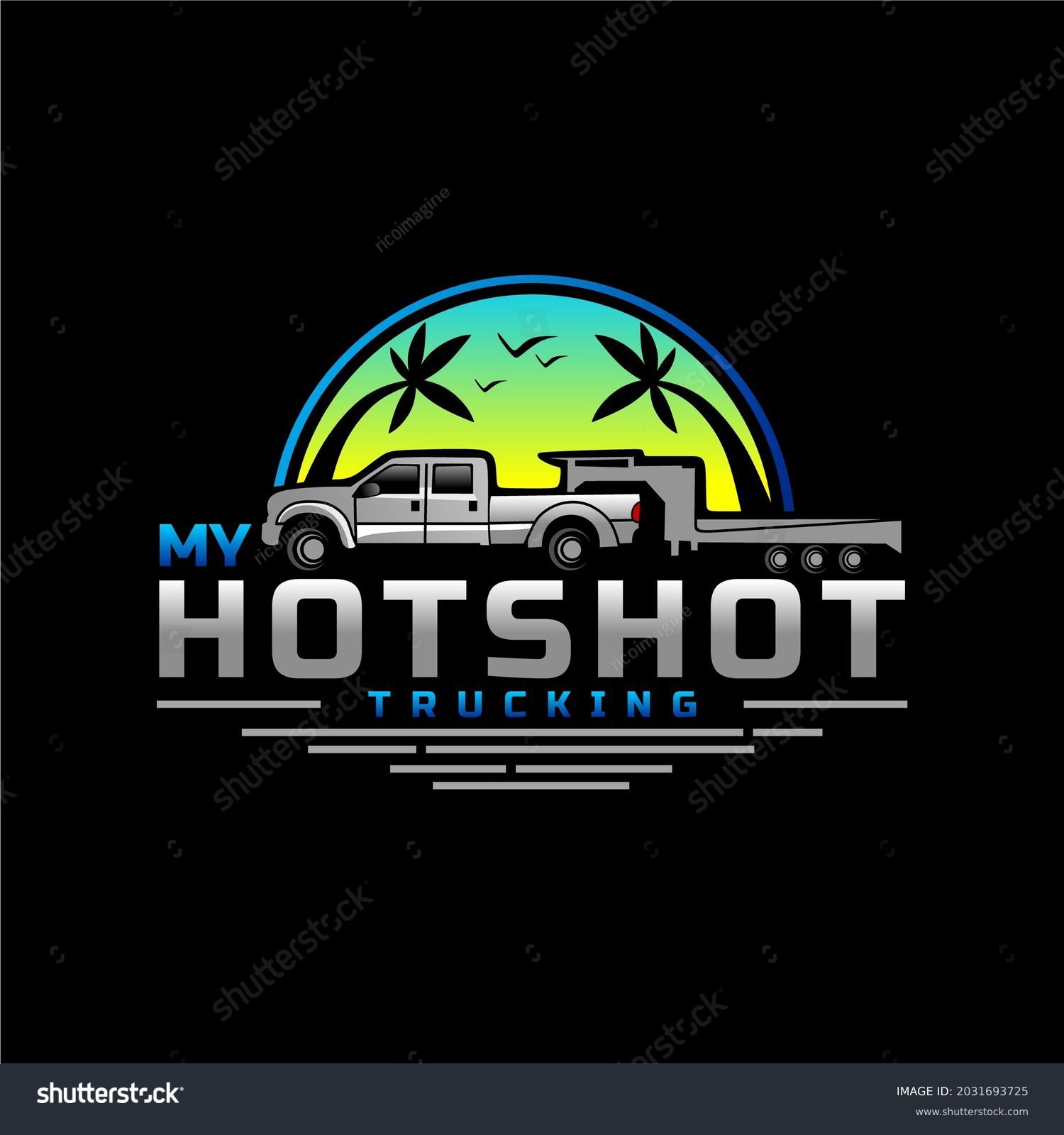 hotshot trucking logo design