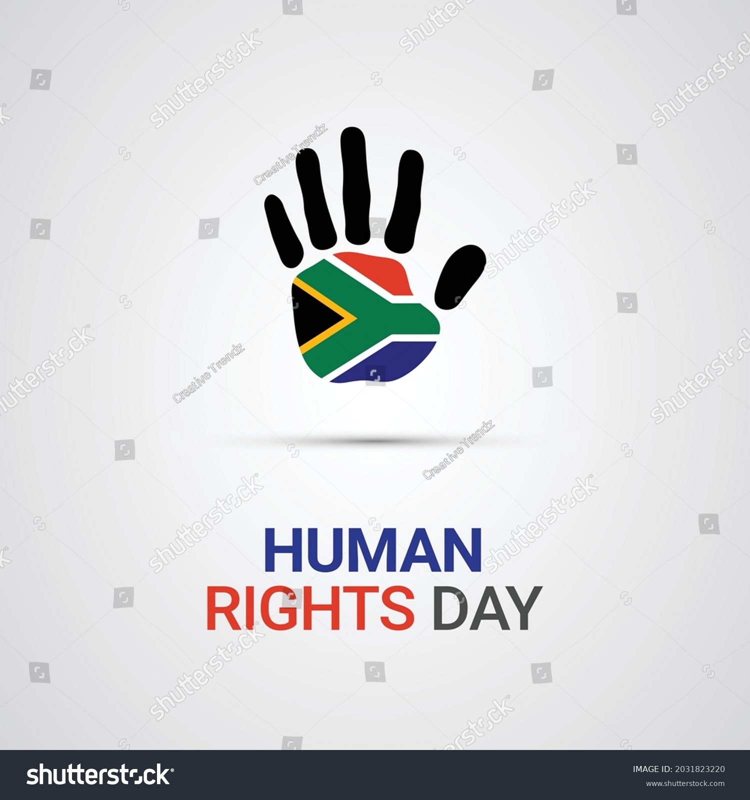 Human Rights Day Flyer Poster Design Stock Vector (Royalty Free ...