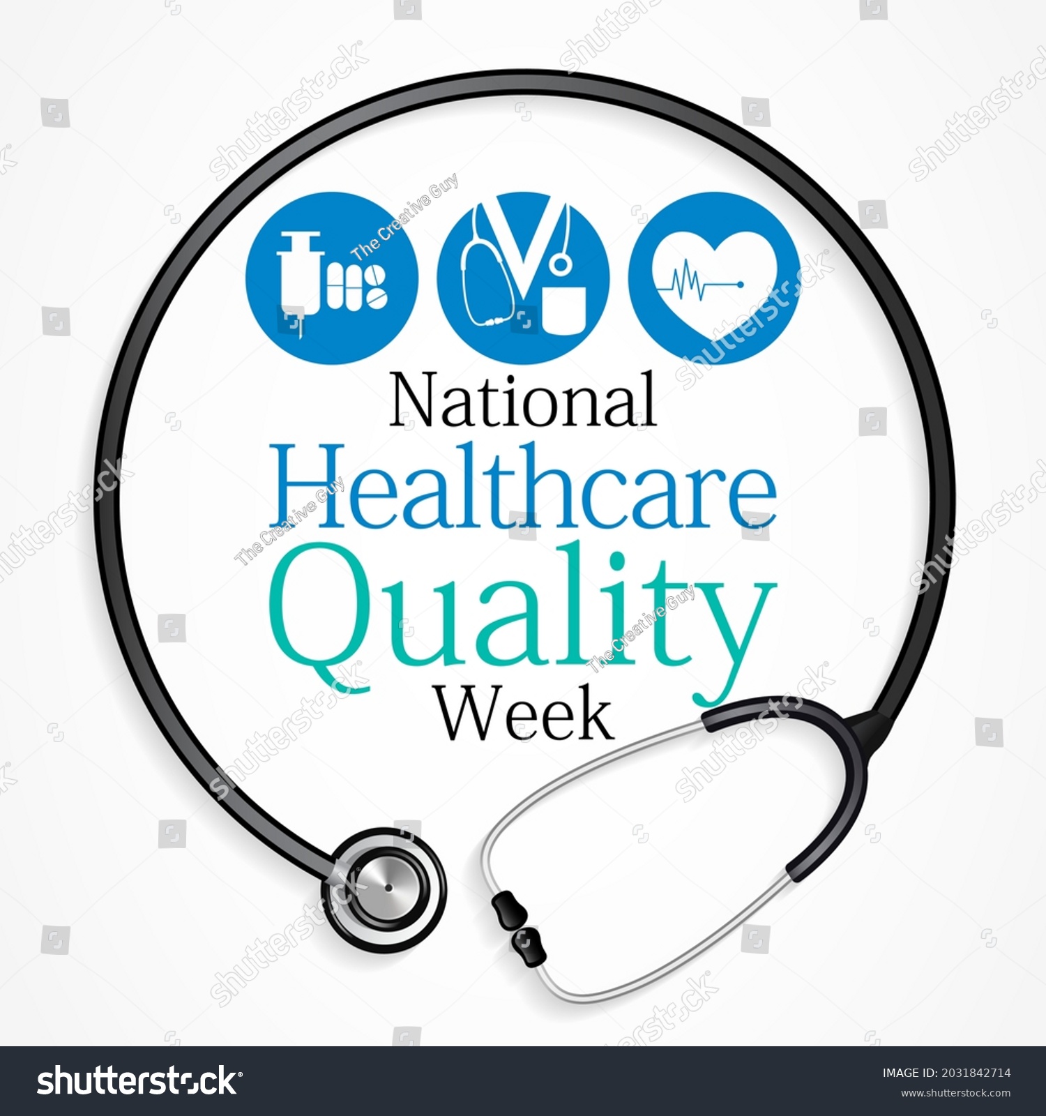 National Healthcare Quality Week Hqw Observed Stock Vector (Royalty