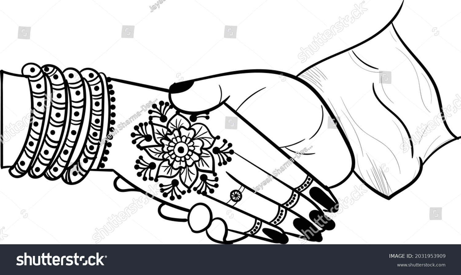 Wedding Indian Invitation Card Isolated On Stock Vector (Royalty Free ...