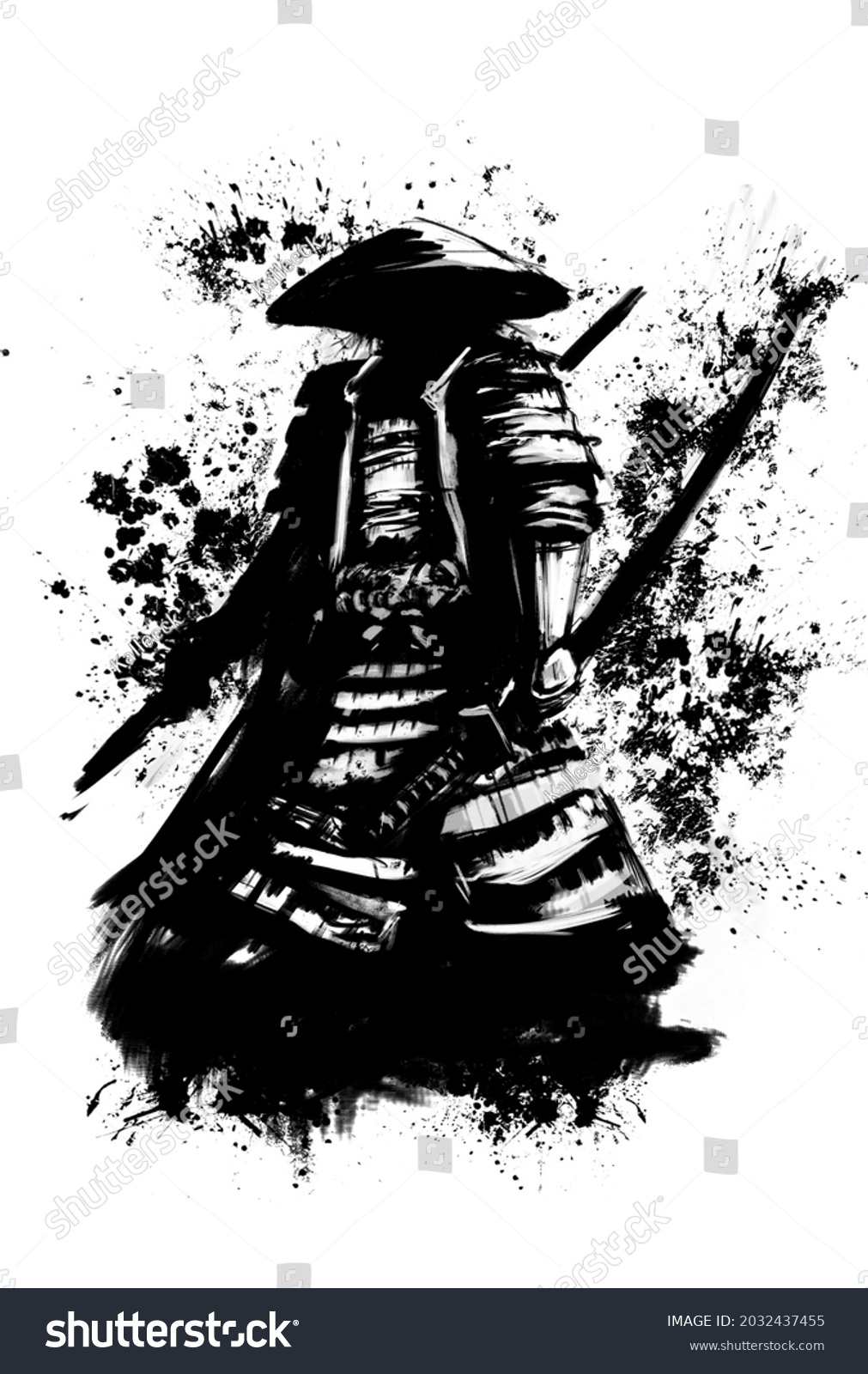 samurai conical hat