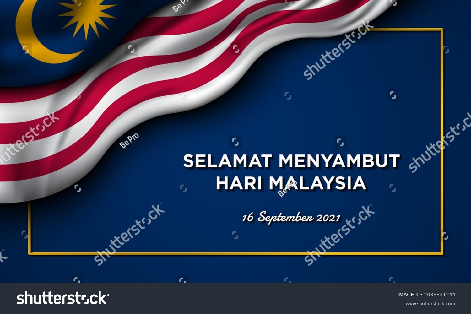 Malaysia Day Background Design Translate Happy Stock Vector (Royalty ...