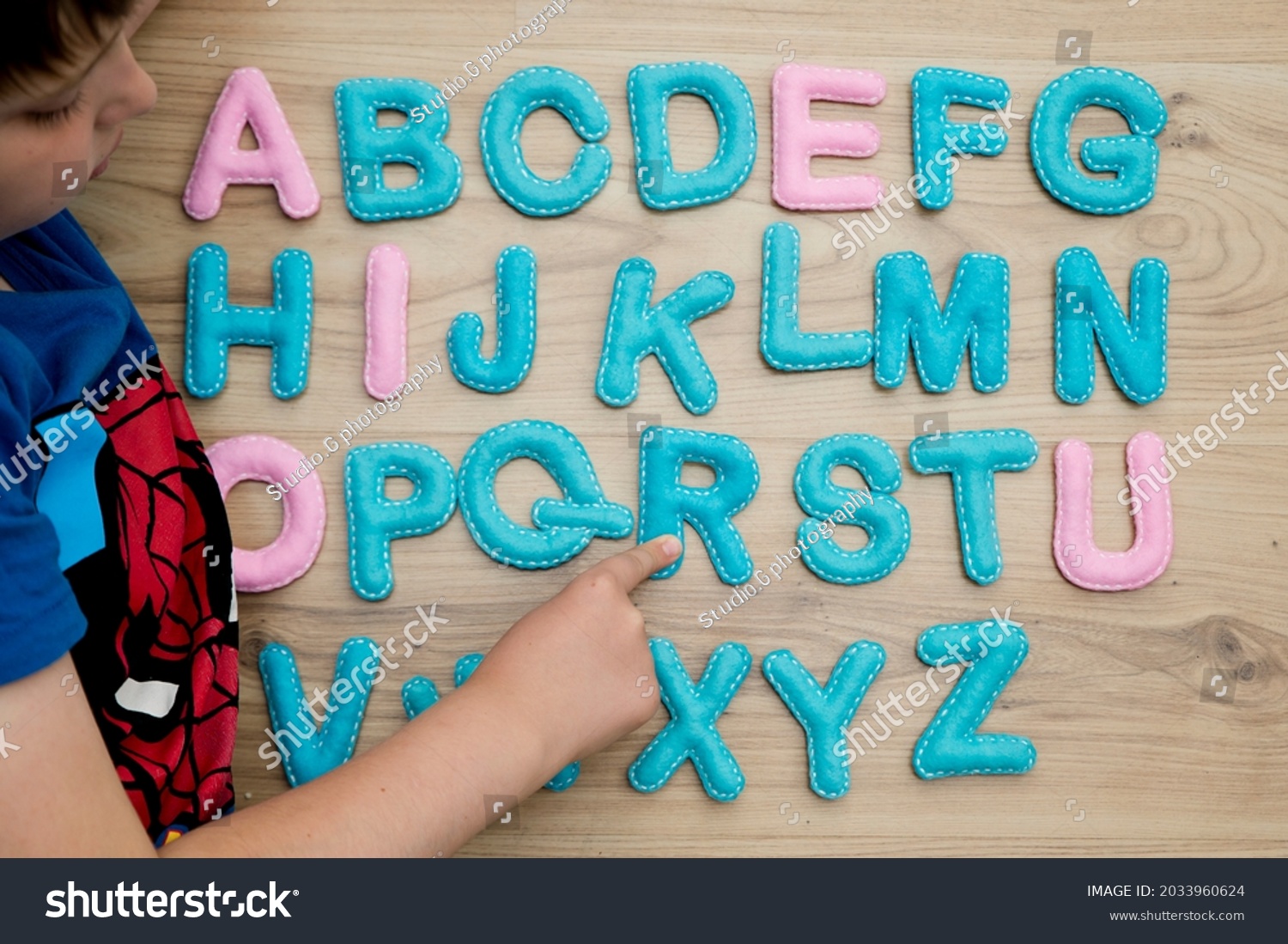 full-alphabet-capital-letters-made-stuffed-stock-photo-2033960624