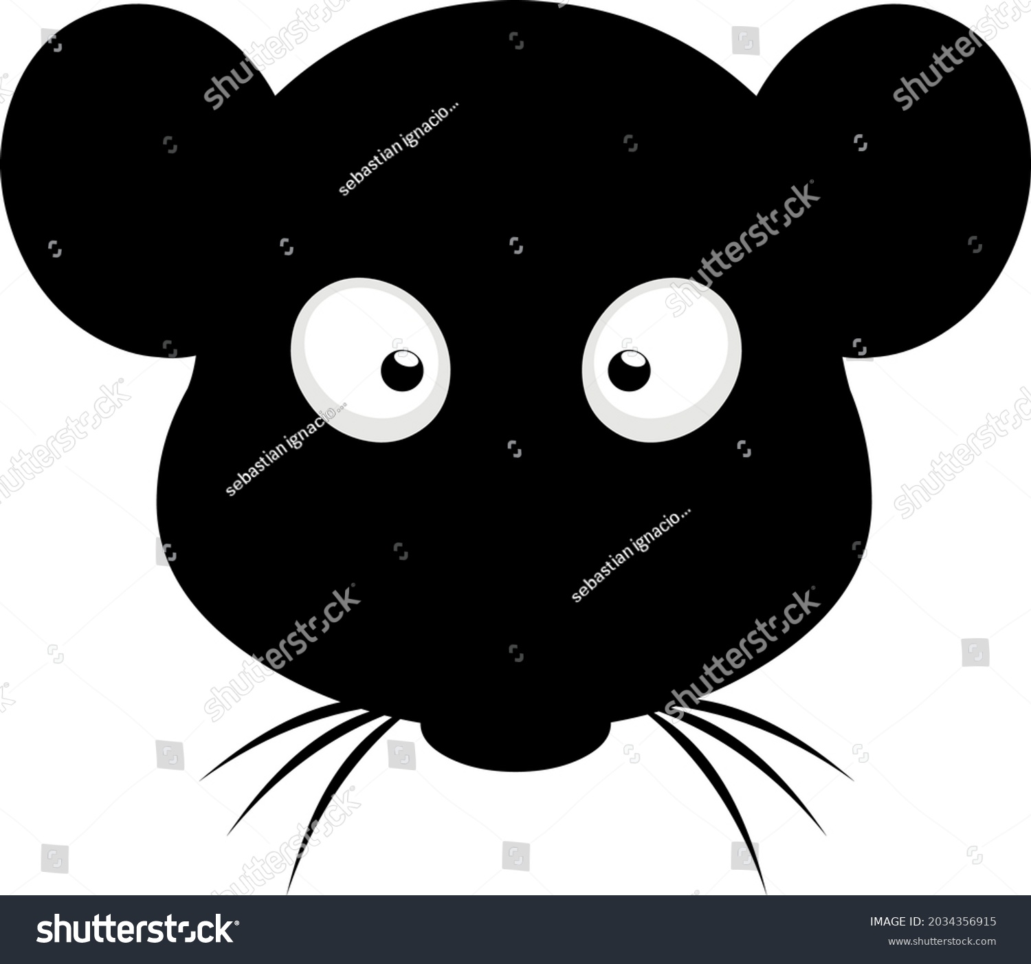 Vector Illustration Black Color Silhouette Face Stock Vector (Royalty ...