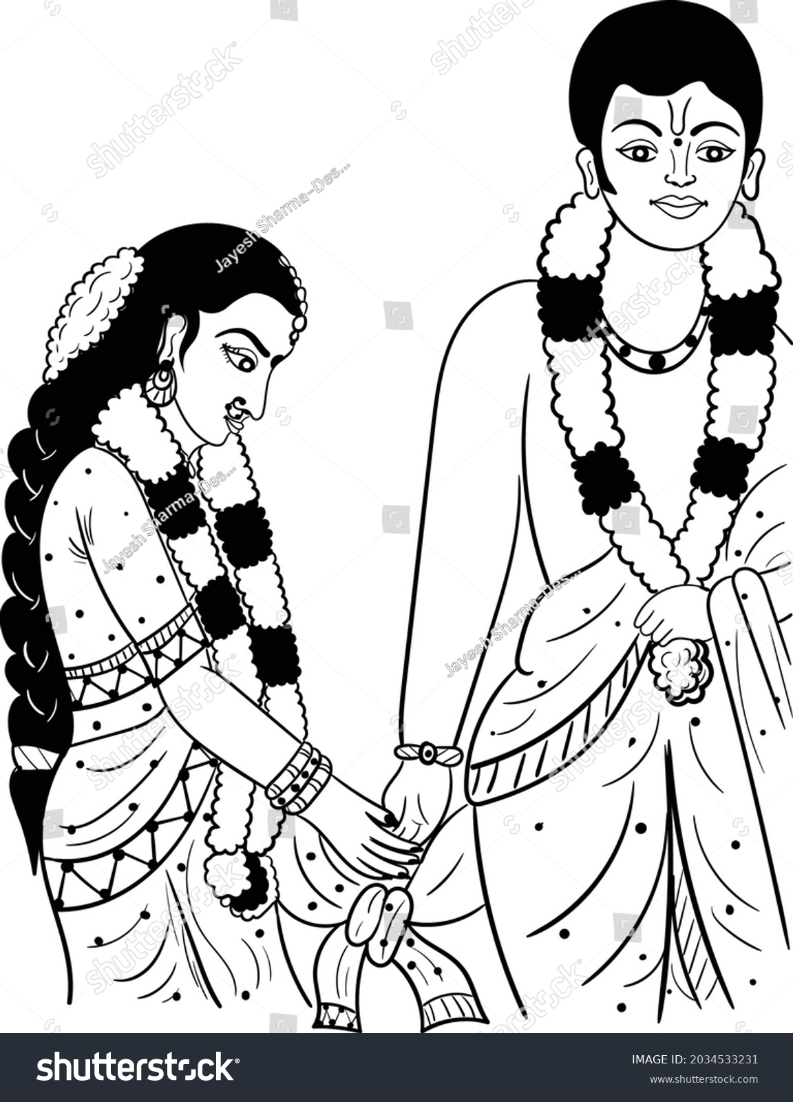 indian wedding logo clipart black