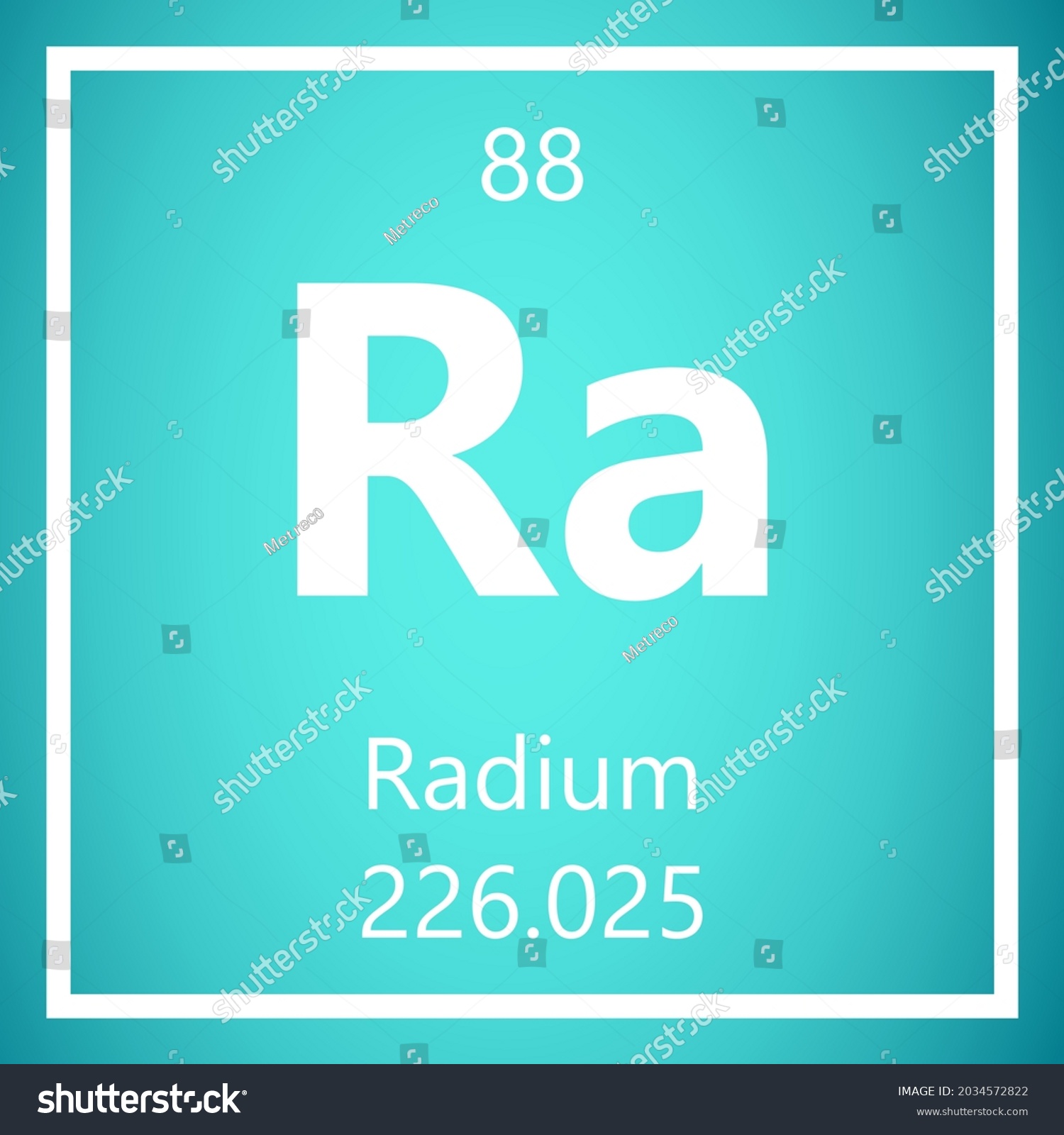 Radium Ra Periodic Table Elements Atomic Stock Vector (Royalty Free ...