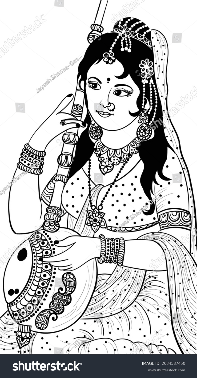 indian flute clipart black and white heart