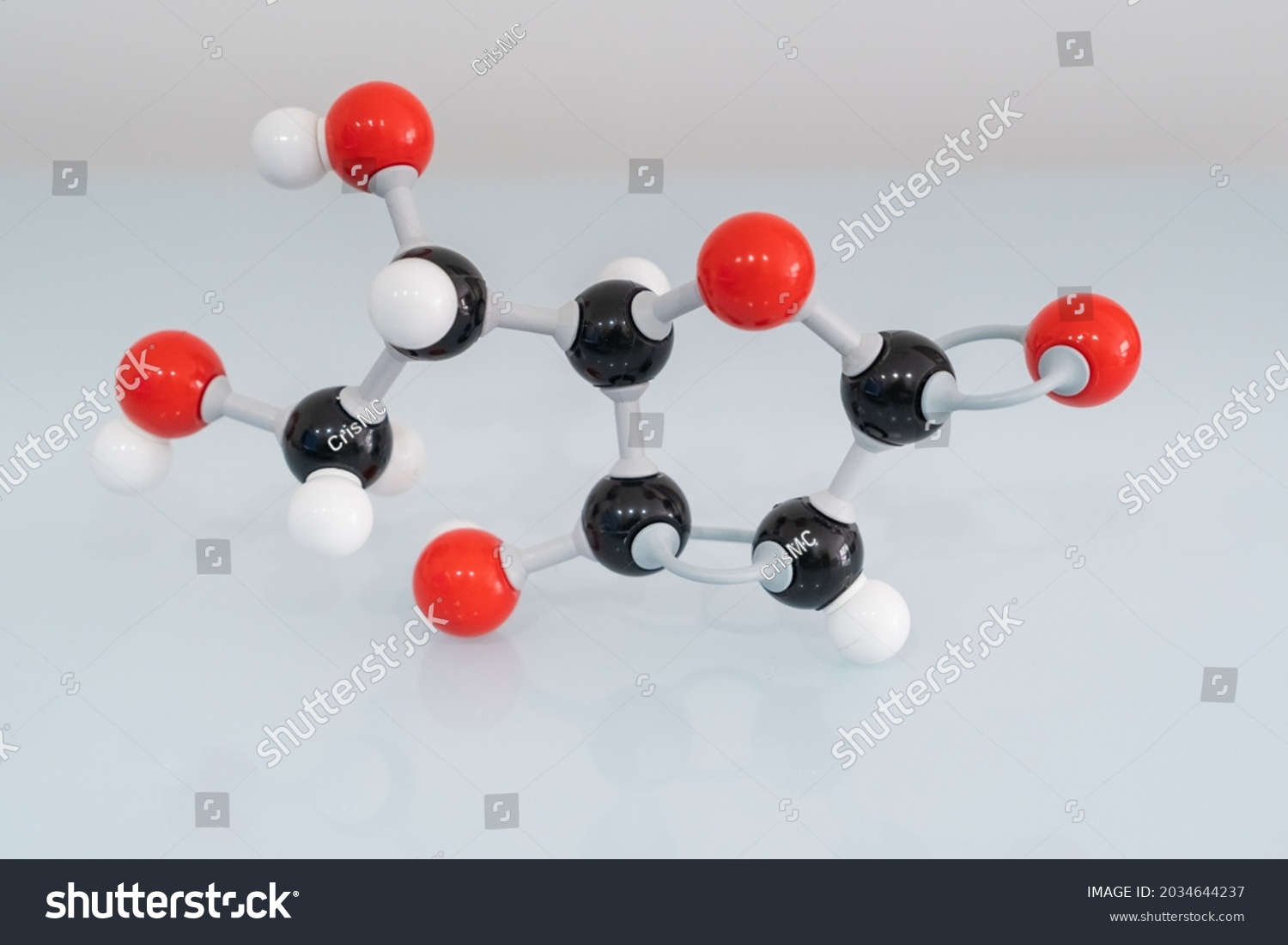 Isolated Vitamin C Made By Molecular Stock Photo 2034644237 | Shutterstock