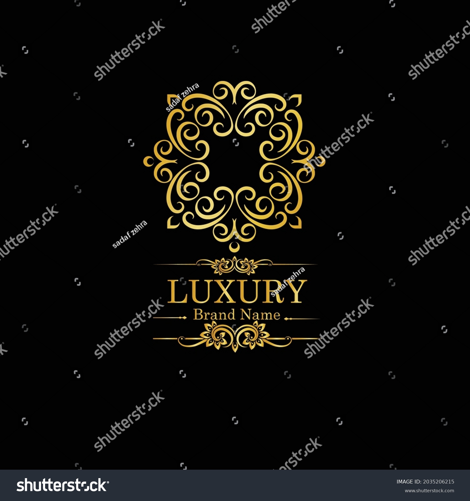 Luxury Logo Design Brands Stock Vector (Royalty Free) 2035206215 ...