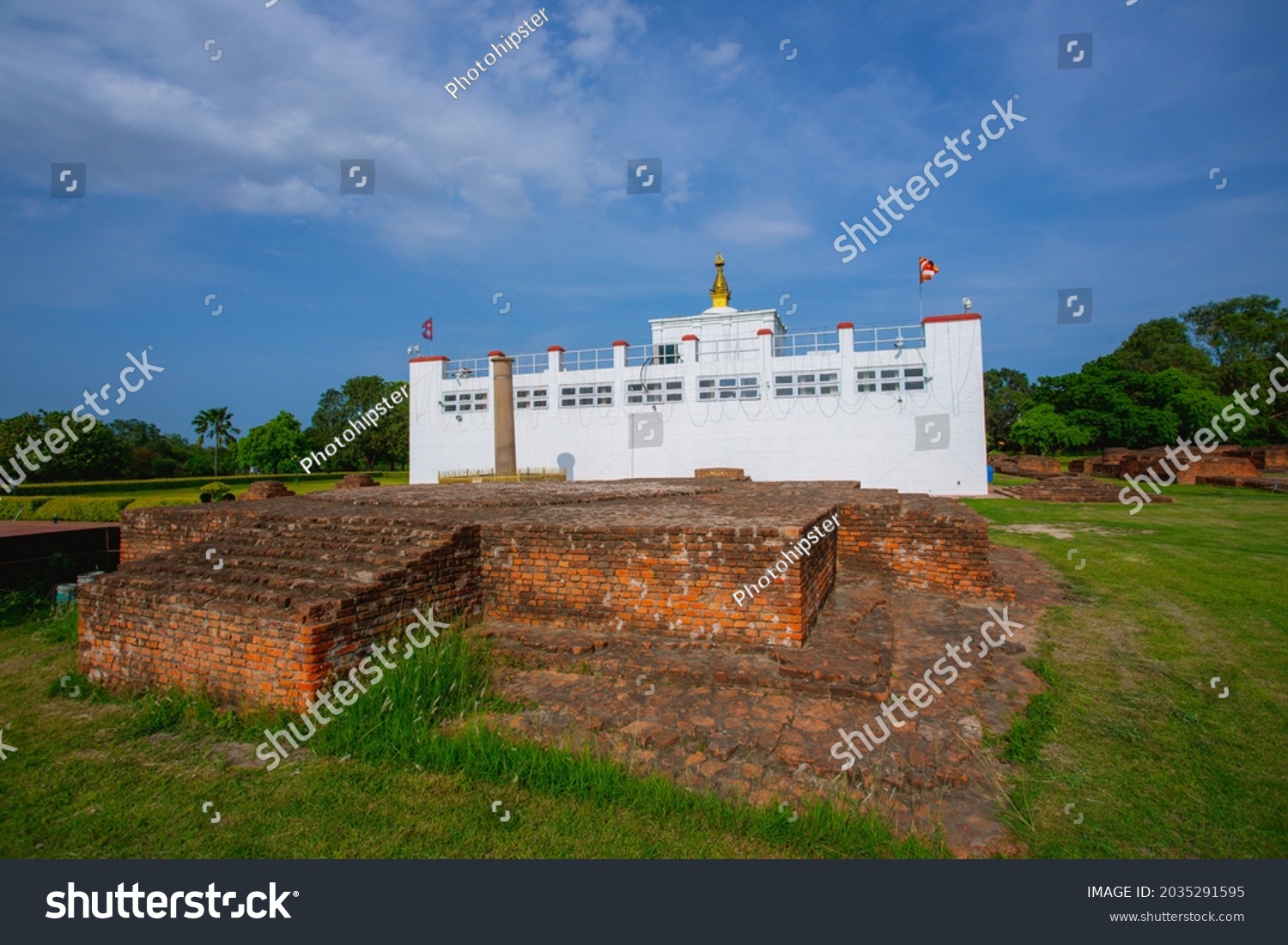 Maya Devi Temple Lumbini Nepal Birthplace Stock Photo 2035291595 ...