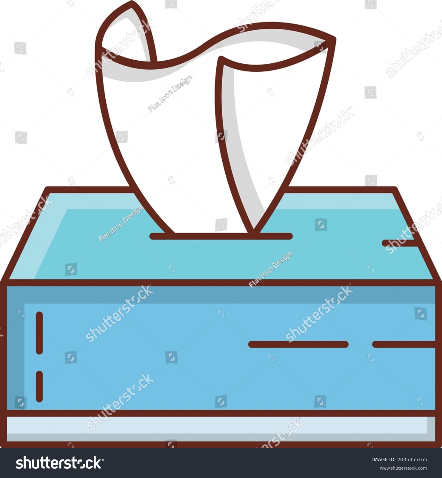 Tissue Vector Illustration On Transparent Background Stock Vector ...