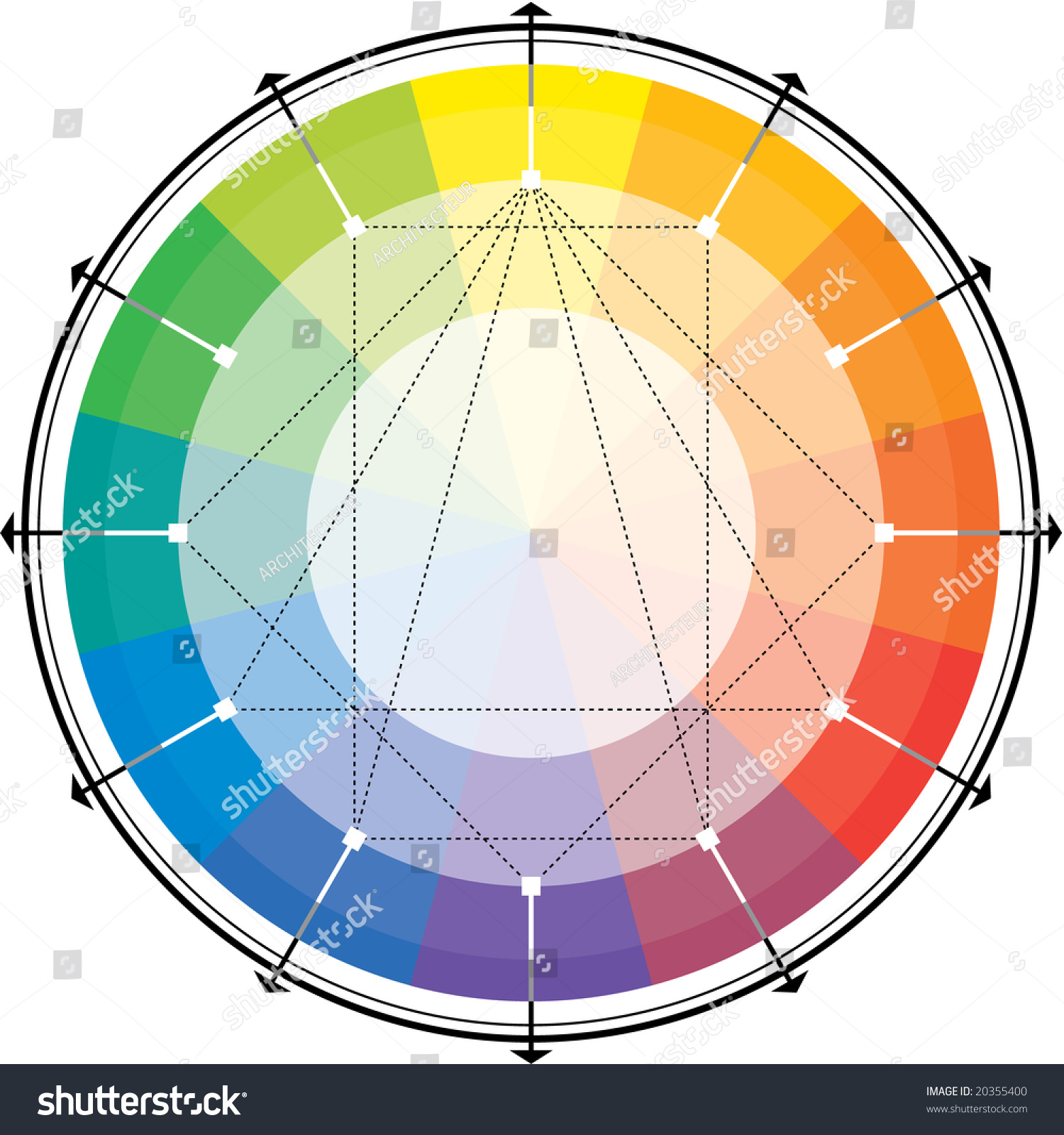 Spectral Harmonic Scheme This Jpegfile Has Stock Illustration 20355400 ...