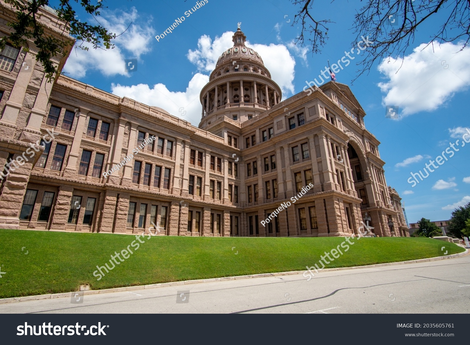 Side View Austin Capitol Building Mostly Stock Photo 2035605761 ...