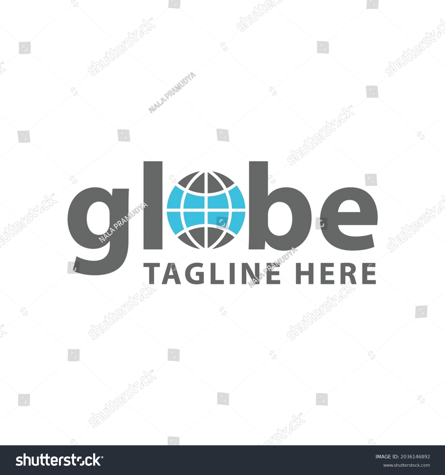 Globe Earth Company Logo Vector Image Stock Vector (Royalty Free ...