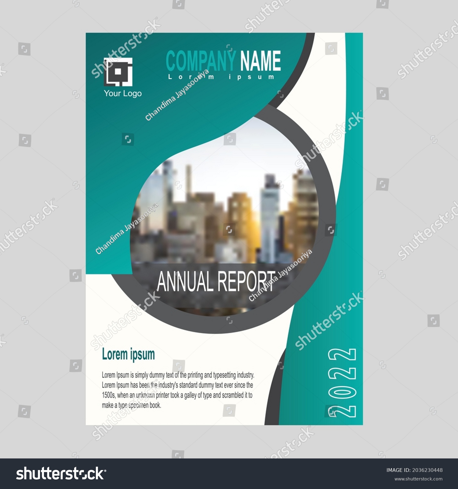 Annual Report Cover Design Template A4 Stock Vector Royalty Free 2036230448 Shutterstock