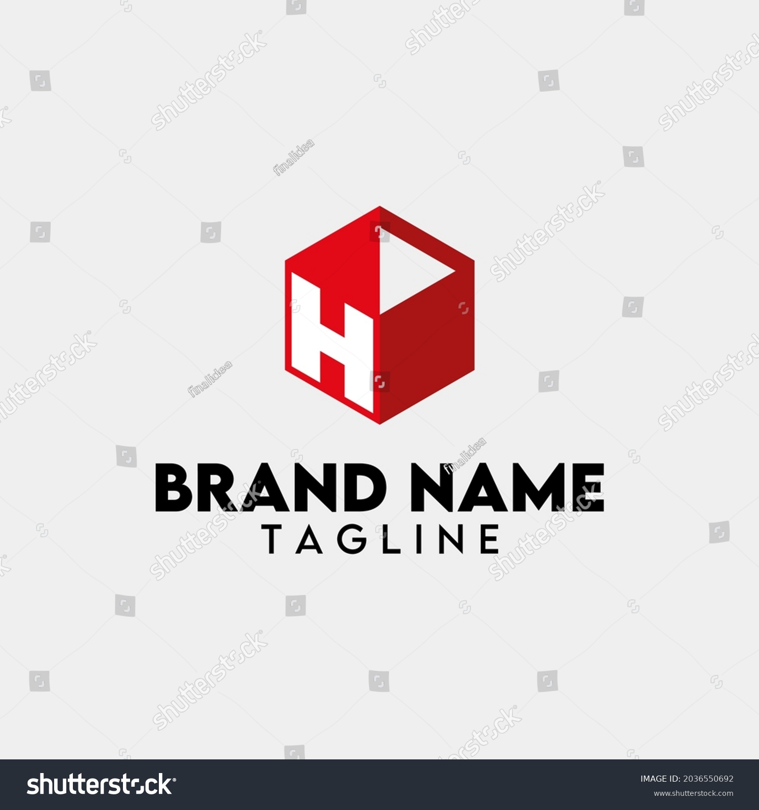 geometric-box-letter-h-play-button-stock-vector-royalty-free