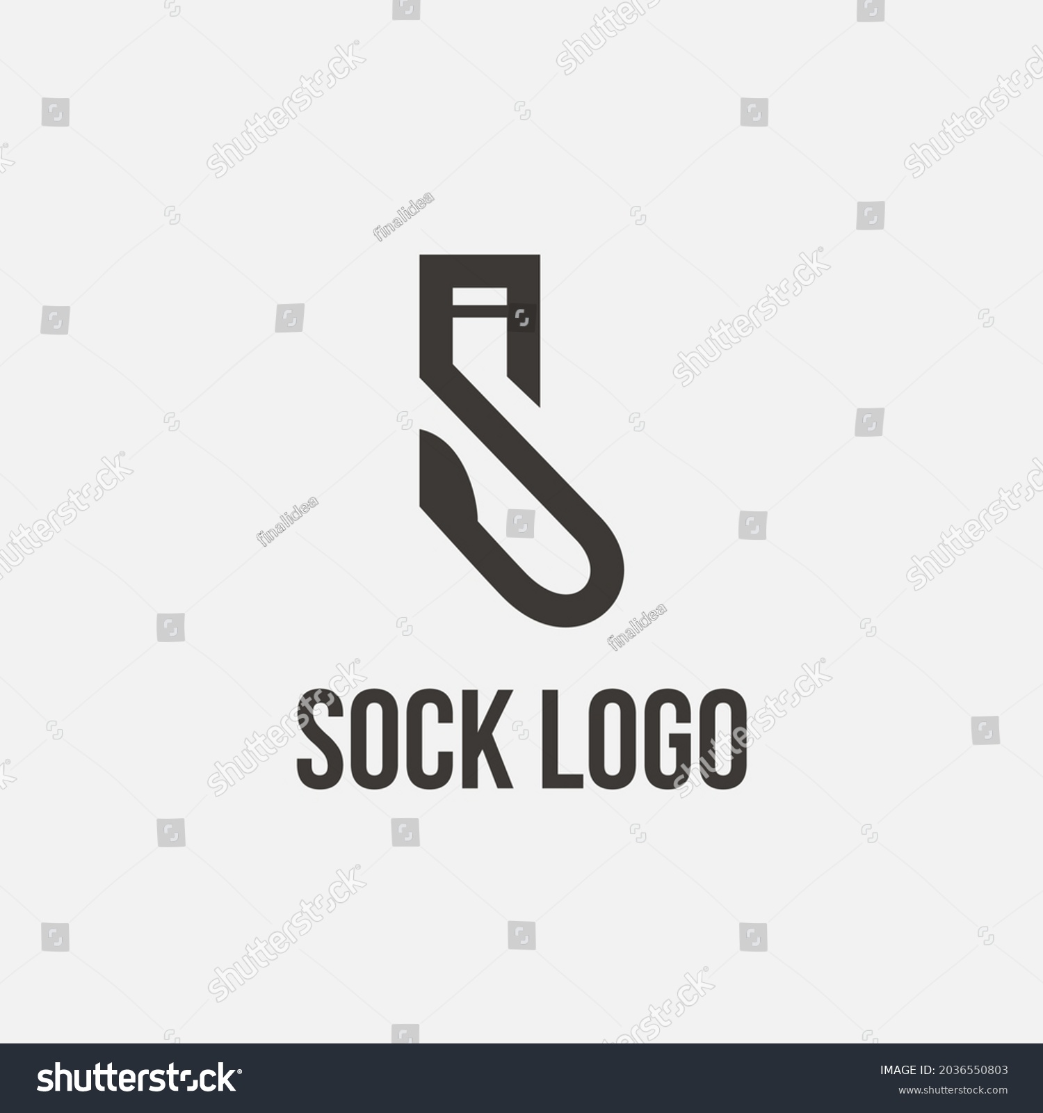 Letter S Blend Sock Logo Stock Vector (Royalty Free) 2036550803 ...