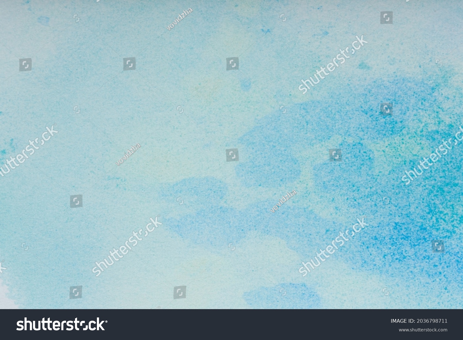 Watercolor Background Blue Brush Strokes Watercolor Stock Illustration 