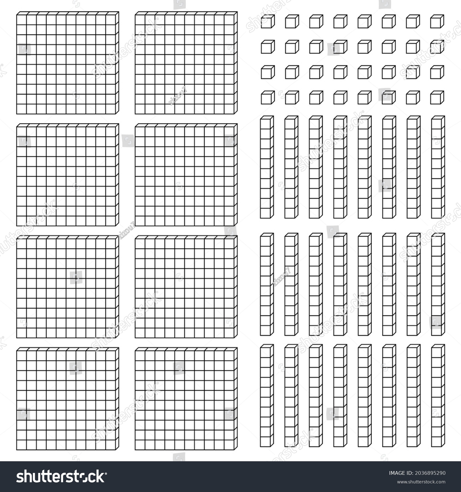 Place Value Chart One Tens Hundreds Stock Vector (Royalty Free ...