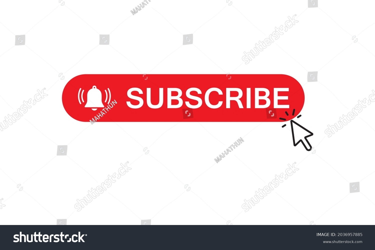 Subscribe Button Icon Vector Illustration Business Stock Vector 