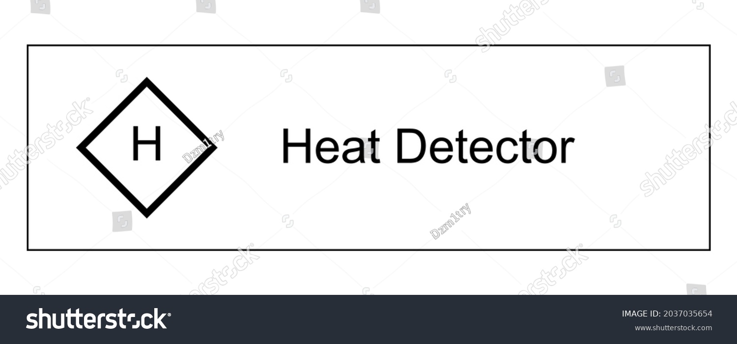 Heat Detector Blueprint Symbol Clipart Image Stock Vector Royalty Free   Stock Vector Heat Detector Blueprint Symbol Clipart Image Isolated On White Background 2037035654 