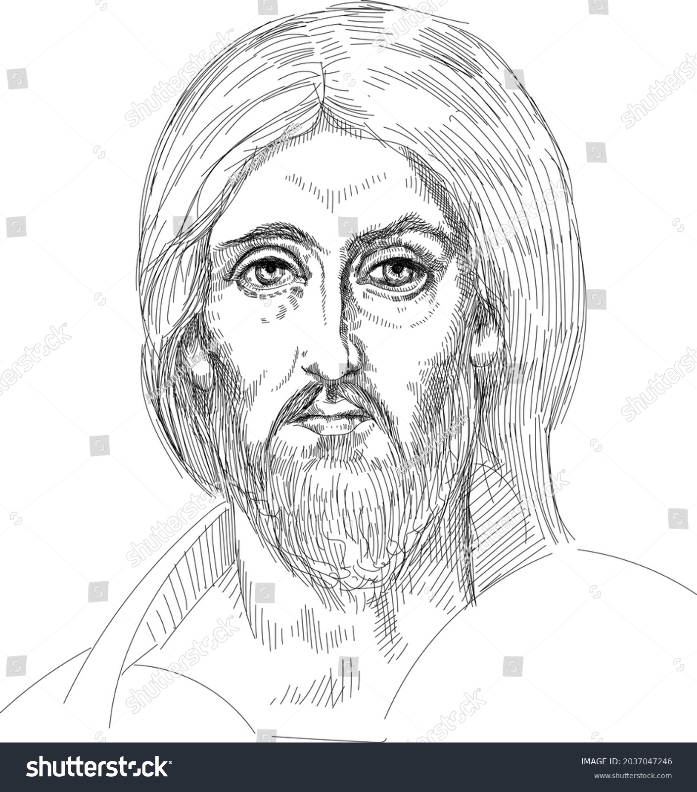 Jesus Christ Central Personality Messiah Predicted Stock Vector ...