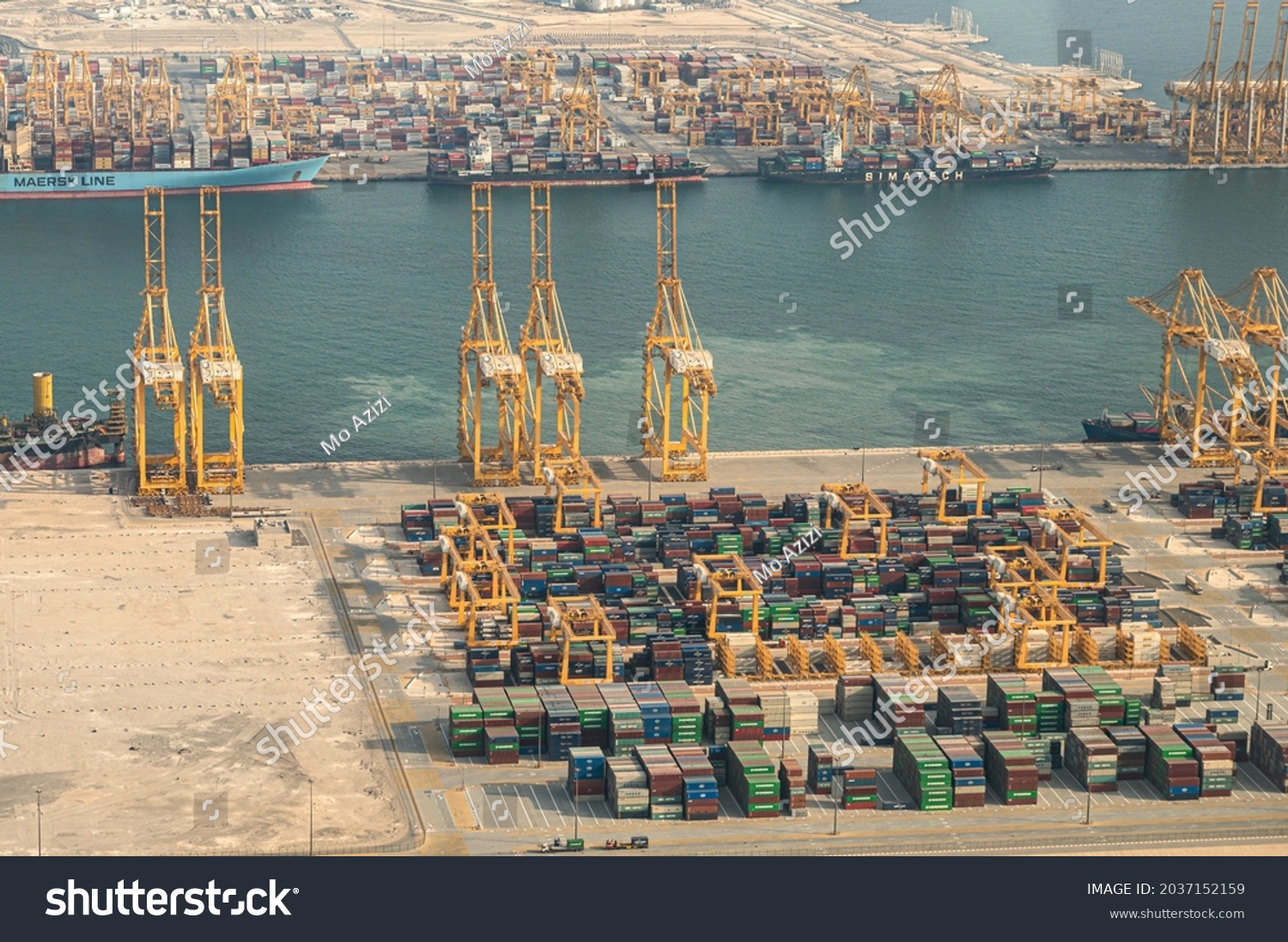 Port Jebel Ali Unique View Worlds Stock Photo 2037152159 | Shutterstock