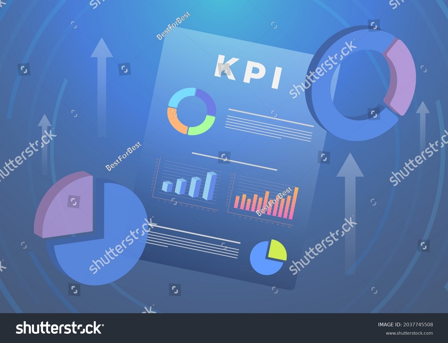 Key Performance Indicator Kpi Business Concept Stock Vector (Royalty ...