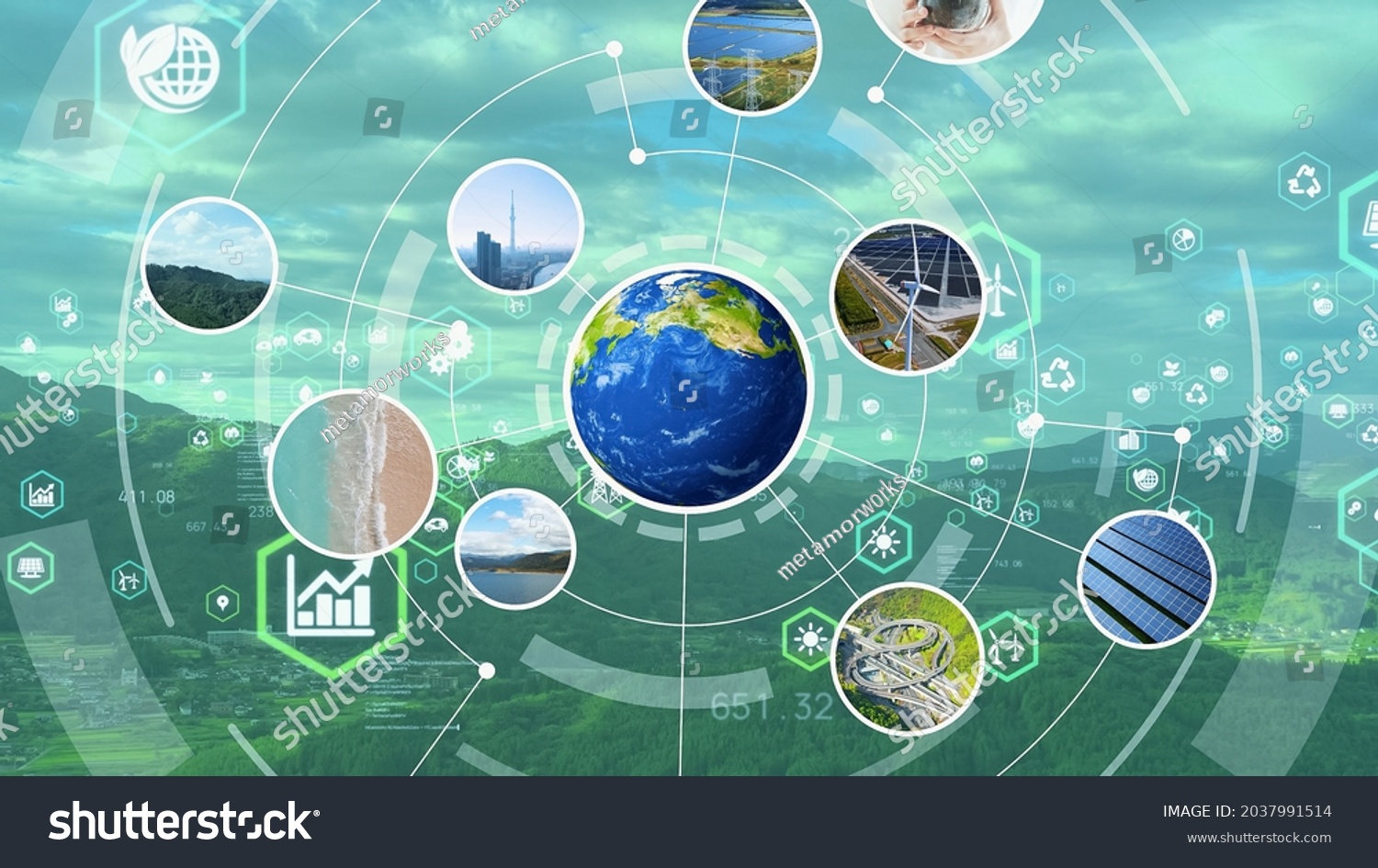 Environmental Technology Concept Sustainable Development Goals Stock