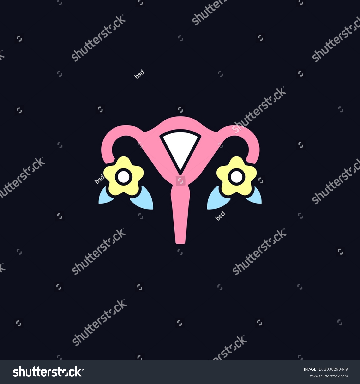 Modern Femininity Rgb Color Icon Dark Stock Vector Royalty Free 2038290449 Shutterstock 0072