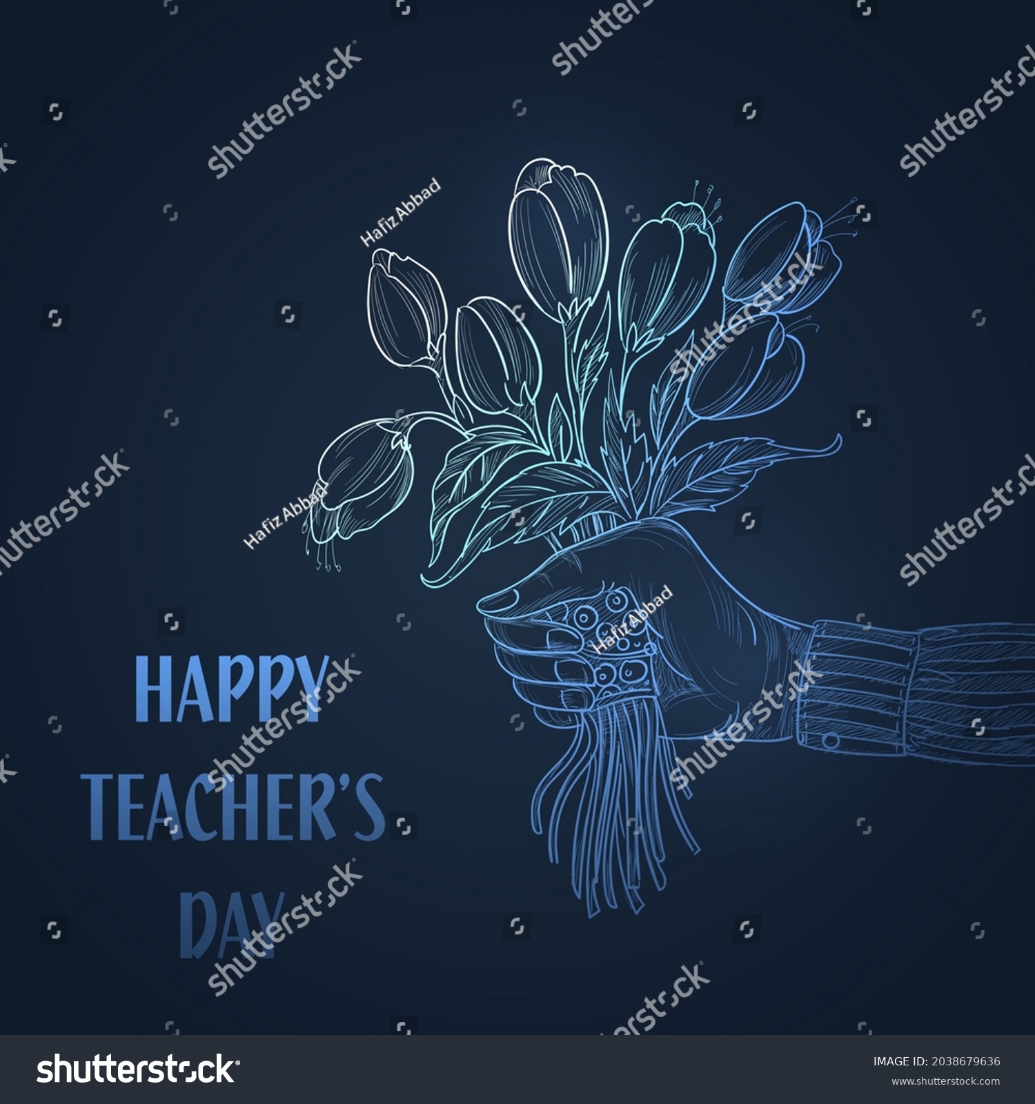 Happy Teachers Dayvektor Illustrationperfect Media Social Stock Vector ...